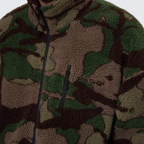 WORSHIP Plain Sight Sherpa Jacket - Camo Green