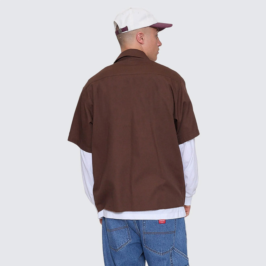 WORSHIP Preparation Short Sleeve Work Shirt - Ganache