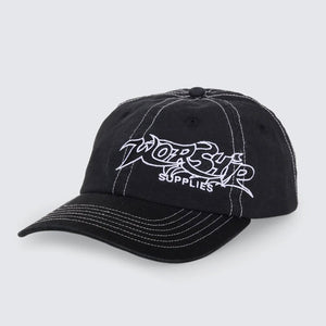 WORSHIP Spiker 6 Panel Cap - Washed Black