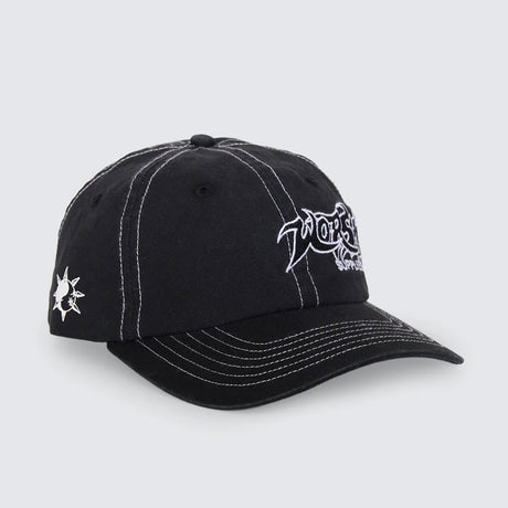WORSHIP Spiker 6 Panel Cap - Washed Black