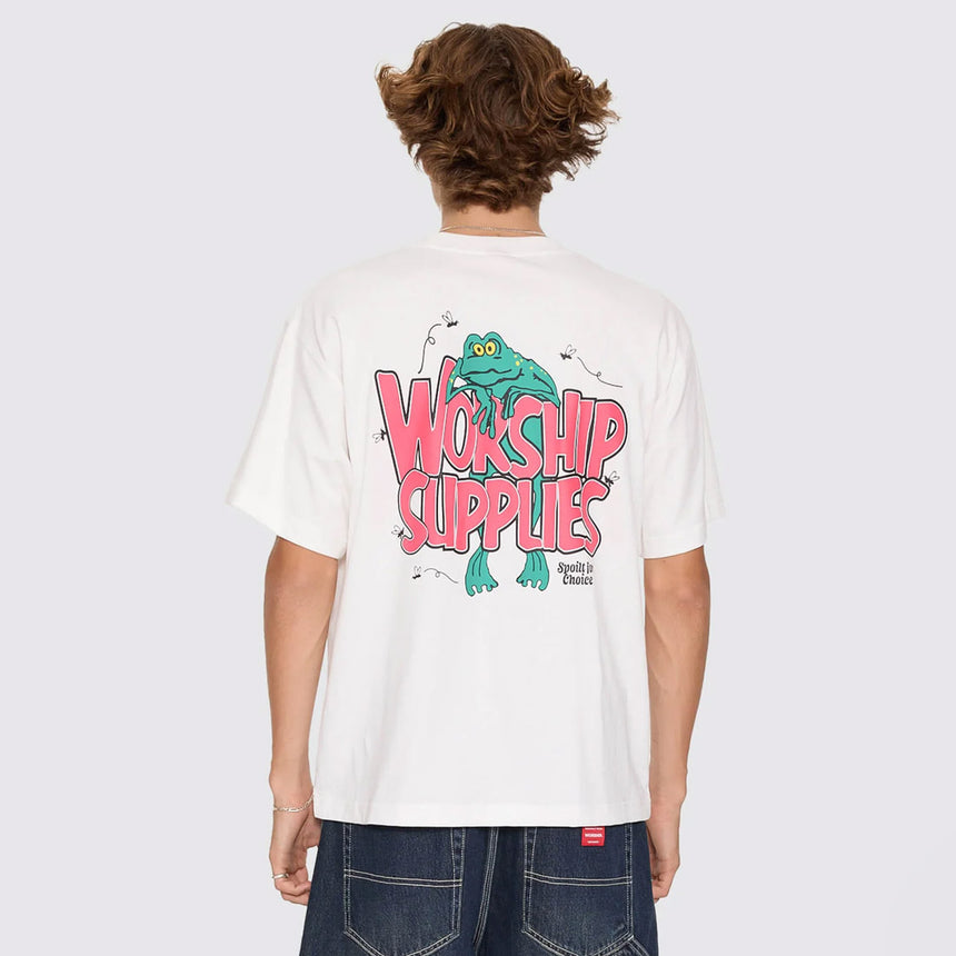 WORSHIP Spoilt For Choice Tee - Coconut Milk