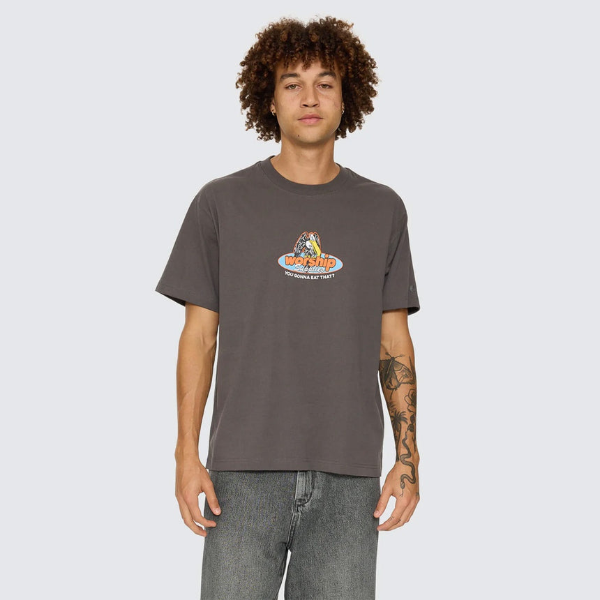 WORSHIP Still Hungry Tee - Worn Black