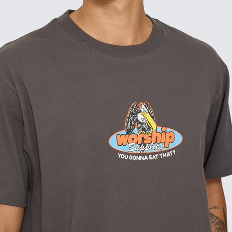 WORSHIP Still Hungry Tee - Worn Black