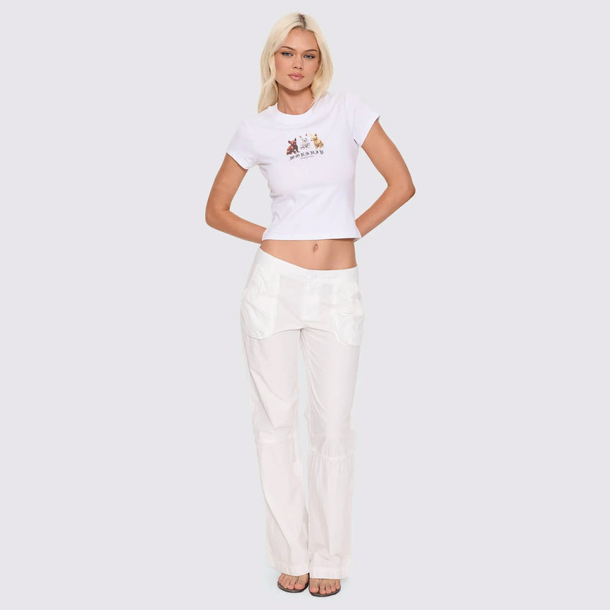 WORSHIP Women's Chichi Teeny Tee - White