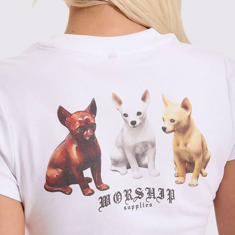 WORSHIP Women's Chichi Teeny Tee - White