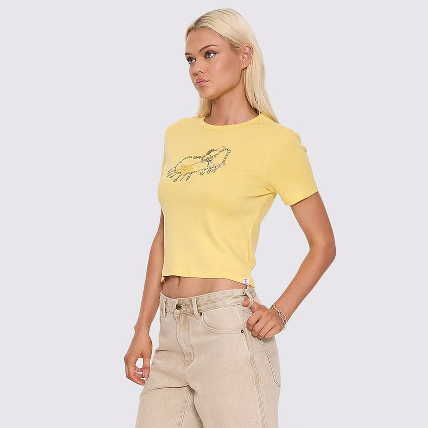 WORSHIP Women's Supernova Day Fit Tee - Good Time Yellow