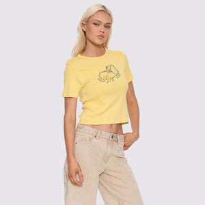 WORSHIP Women's Supernova Day Fit Tee - Good Time Yellow