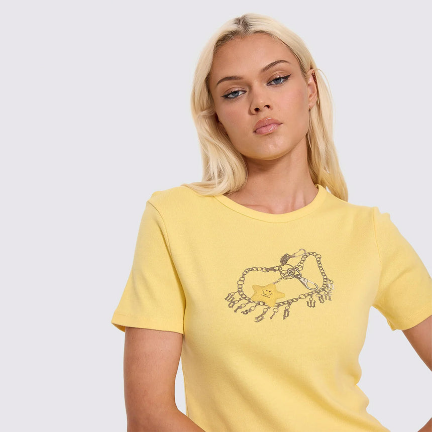 WORSHIP Women's Supernova Day Fit Tee - Good Time Yellow