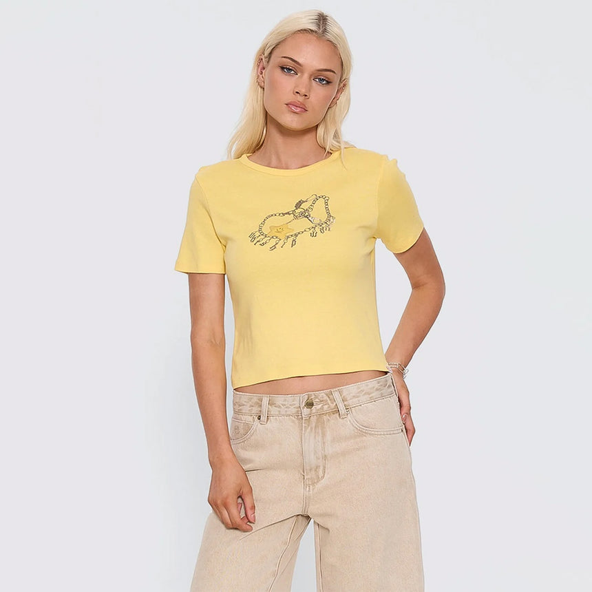 WORSHIP Women's Supernova Day Fit Tee - Good Time Yellow
