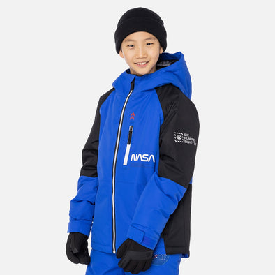 686 Boys Exploration Insulated Jacket 2023 - Electric Blue Colorblock