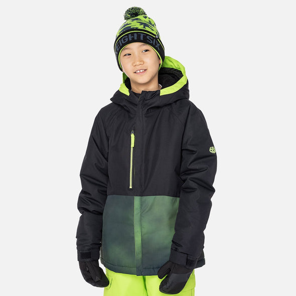 686 Boys Static Insulated Jacket 2023 - Black Colorblock