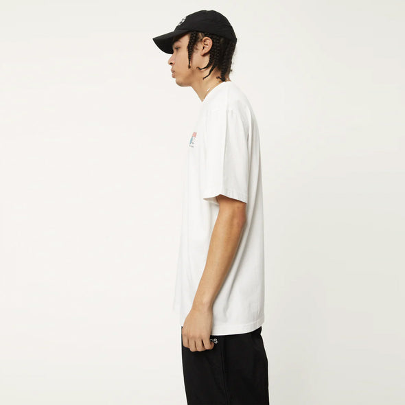 AFENDS Back To It Recycled Retro Fit Tee - White