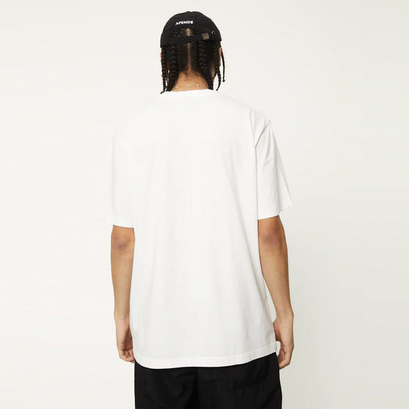 AFENDS Back To It Recycled Retro Fit Tee - White