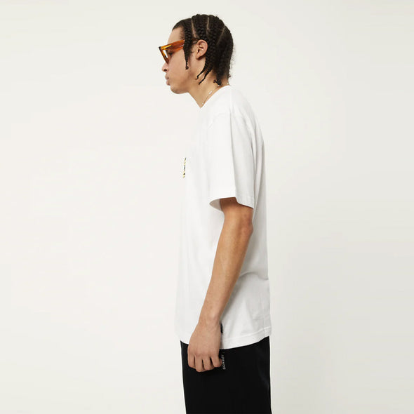 AFENDS Bloom Recycled Retro Fit Tee - White