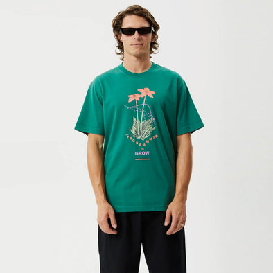 AFENDS Communication Retro Graphic Tee - Emerald