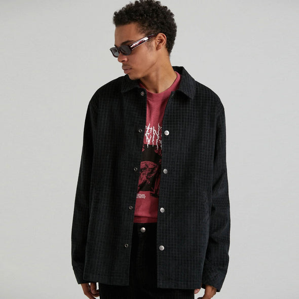 AFENDS Enjoy Hemp Cord Jacket - Black