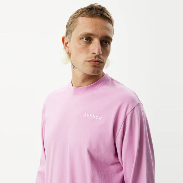AFENDS Icebergs Recycled Long Sleeve Tee - Candy