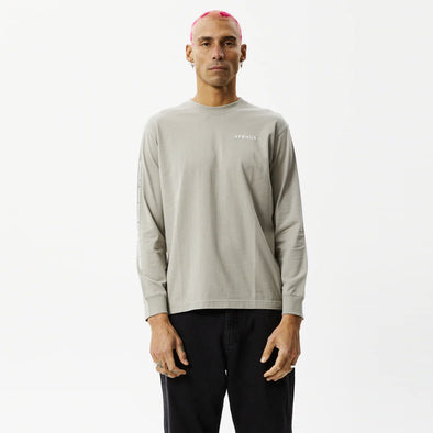AFENDS Icebergs Recycled Long Sleeve Tee - Olive