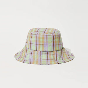 AFENDS Kali Wide Brim Hat - Pistachio Check