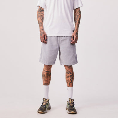 AFENDS Louie Organic Cord Shorts - Grey