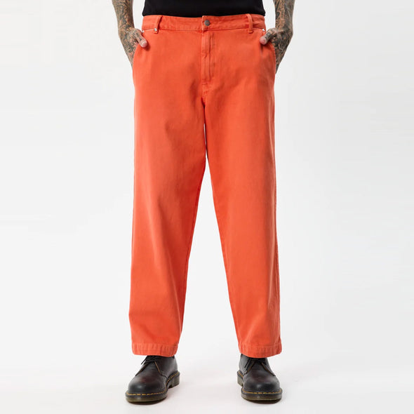 AFENDS Louie Organic Denim Wide Leg Jeans - Faded Orange