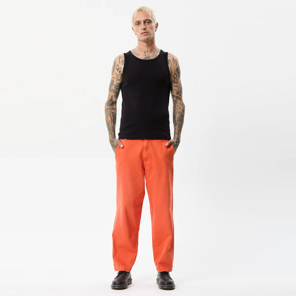 AFENDS Louie Organic Denim Wide Leg Jeans - Faded Orange