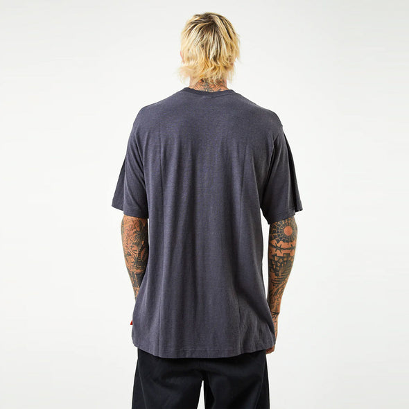 AFENDS Rave Hemp Retro Tee - Charcoal