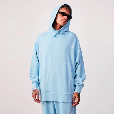 AFENDS Unisex Organic Oversized Hood - Sky Blue