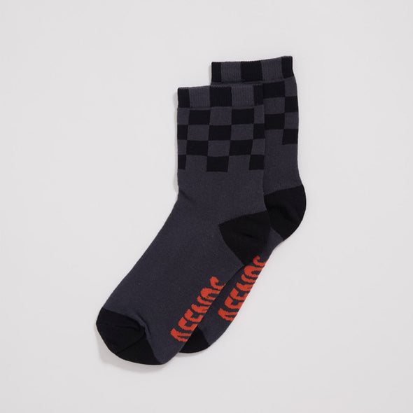 AFENDS Operator Recycled Crew Socks - Charcoal