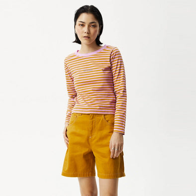 AFENDS Women's Jain Recycled Long Sleeve Tee - Candy Stripe