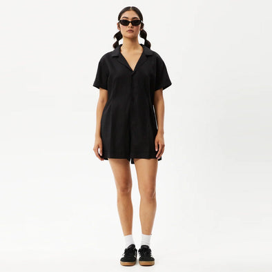 AFENDS Women's Kokomo Hemp Playsuit - Black