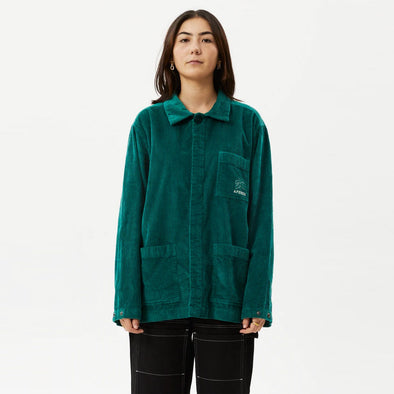 AFENDS Women's Union Corduroy Jacket - Emerald
