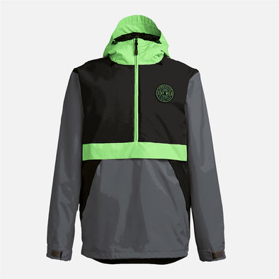 AIRBLASTER Trenchover Jacket - Black Hot Green