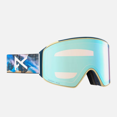 ANON M4 Cylindrical Goggle + MFI Facemask 2024 - Chet Malinow/Perceive Variable Blue