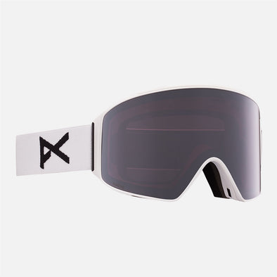ANON M4 Cylindrical Goggle + MFI Facemask 2024 - White/Perceive Sunny Onyx