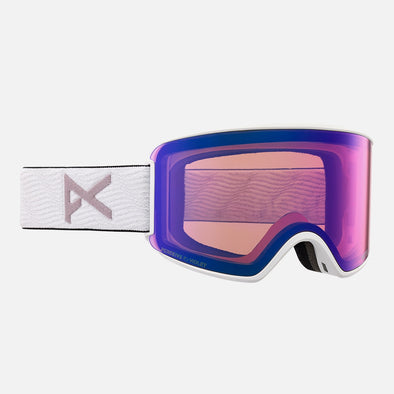 ANON WM3 Low Bridge Fit Goggle + MFI Facemask 2024 - White/Perceive Variable Violet