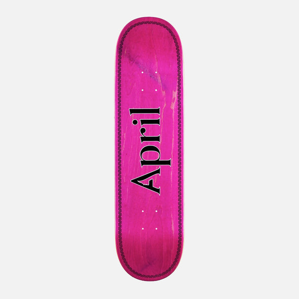 APRIL OG Logo Helix Black Pink Deck - 8.38