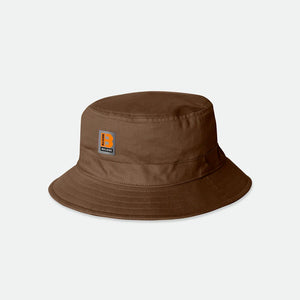 BRIXTON Builders Reversible Bucket Hat - Bison/Burnt Red