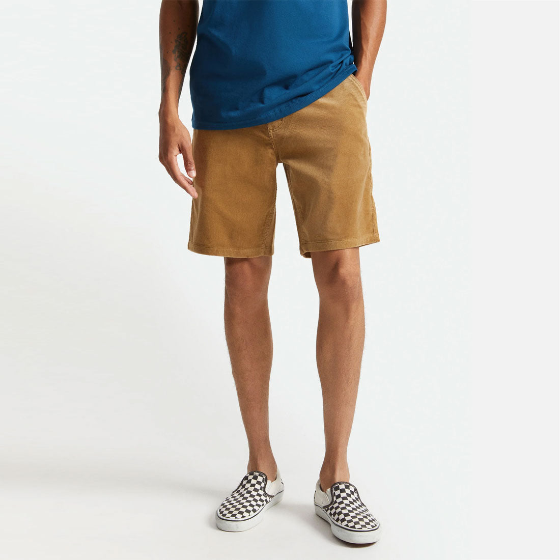 BRIXTON Choice Chino Shorts Khaki Cord