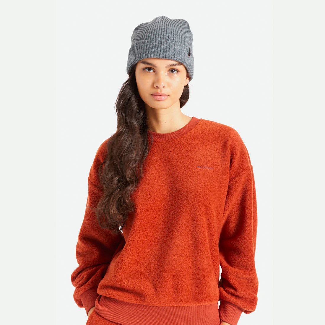 BRIXTON Heist Beanie - Heather Grey