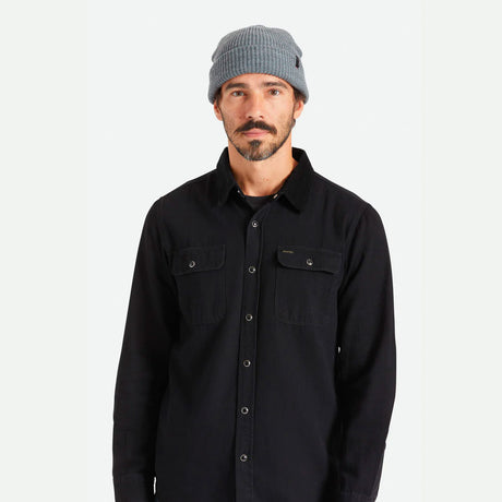 BRIXTON Heist Beanie - Heather Grey