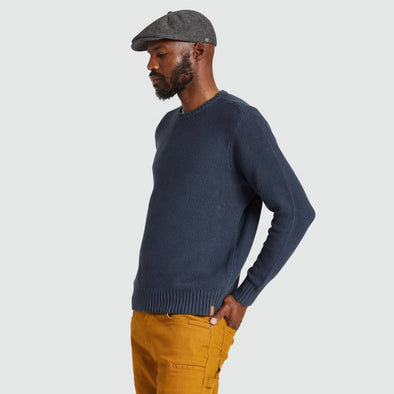 BRIXTON Jacques Waffle Knit Sweater - Ombre Blue