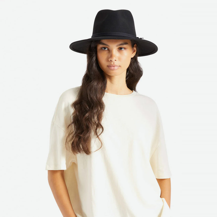 BRIXTON Joanna Felt Packable Hat - Black