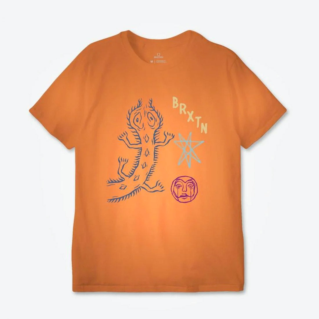 BRIXTON Lanark Relaxed Tee - Paradise Orange Garment Dye