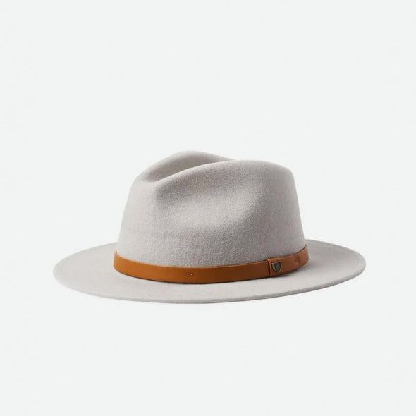 BRIXTON Messer Fedora - Grey/Light Brown