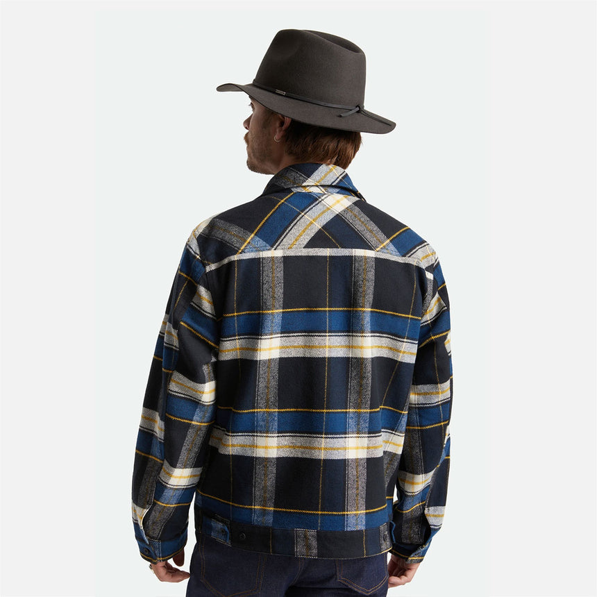 BRIXTON Wesley Packable Fedora - Washed Black