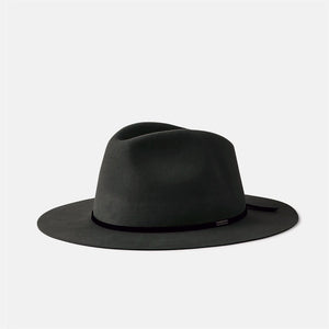 BRIXTON Wesley Packable Fedora - Washed Black