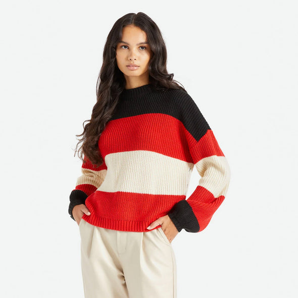 BRIXTON Women's Madero Sweater - Mars Red