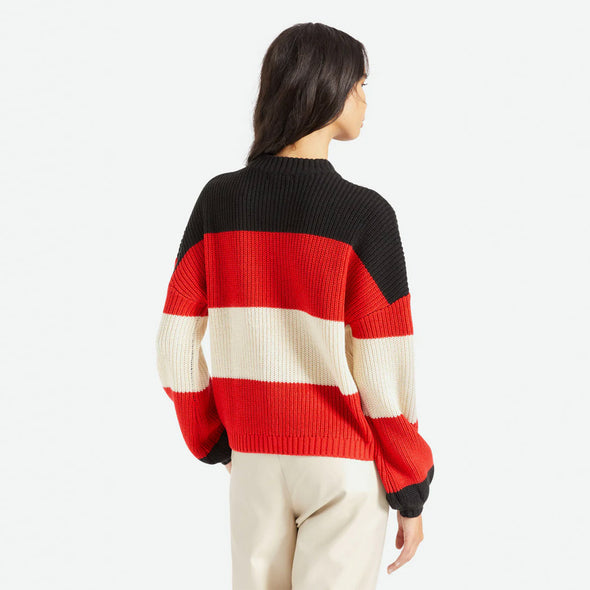 BRIXTON Women's Madero Sweater - Mars Red