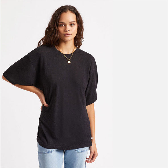BRIXTON Women's Montauk Oversized Tee - Black